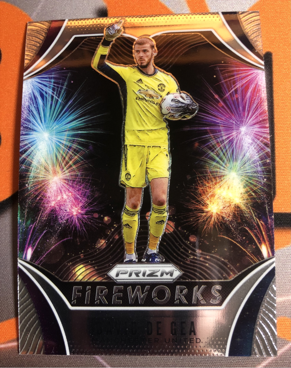 David De Gea FIREWORKS Prizm 2020  Man United Soccer trading card