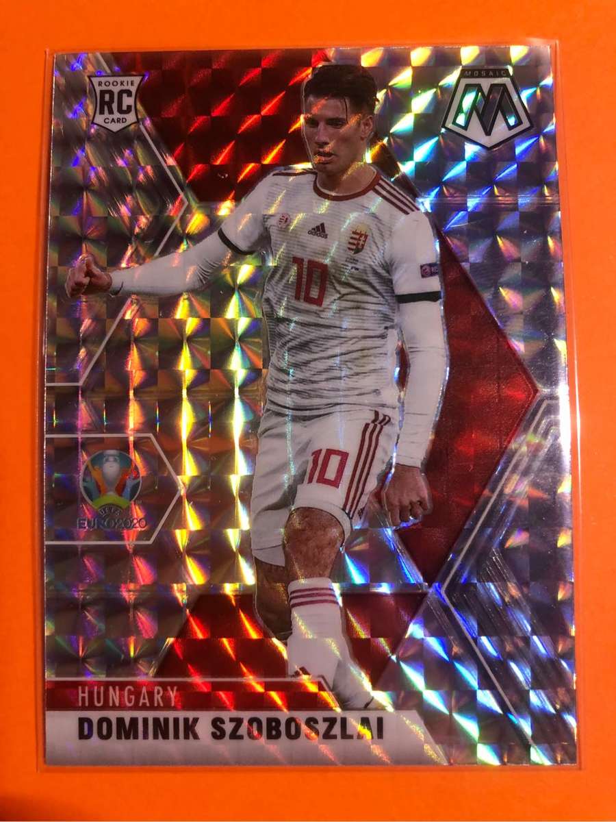 Dominik Szoboszlai ROOKIE Mirror Refractor Mosaic Euros 2020 soccer trading card