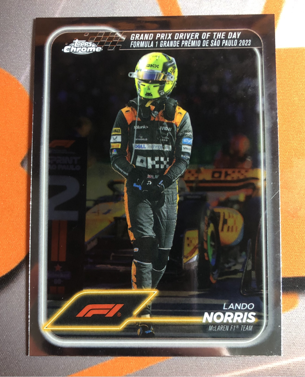 Lando Norris RARE Formula One 2024 F1 Topps Chrome trading card