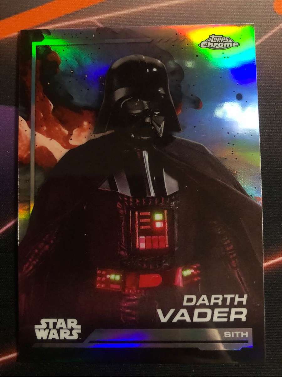 Darth Vader Topps Chrome REFRACTOR Star Wars trading card