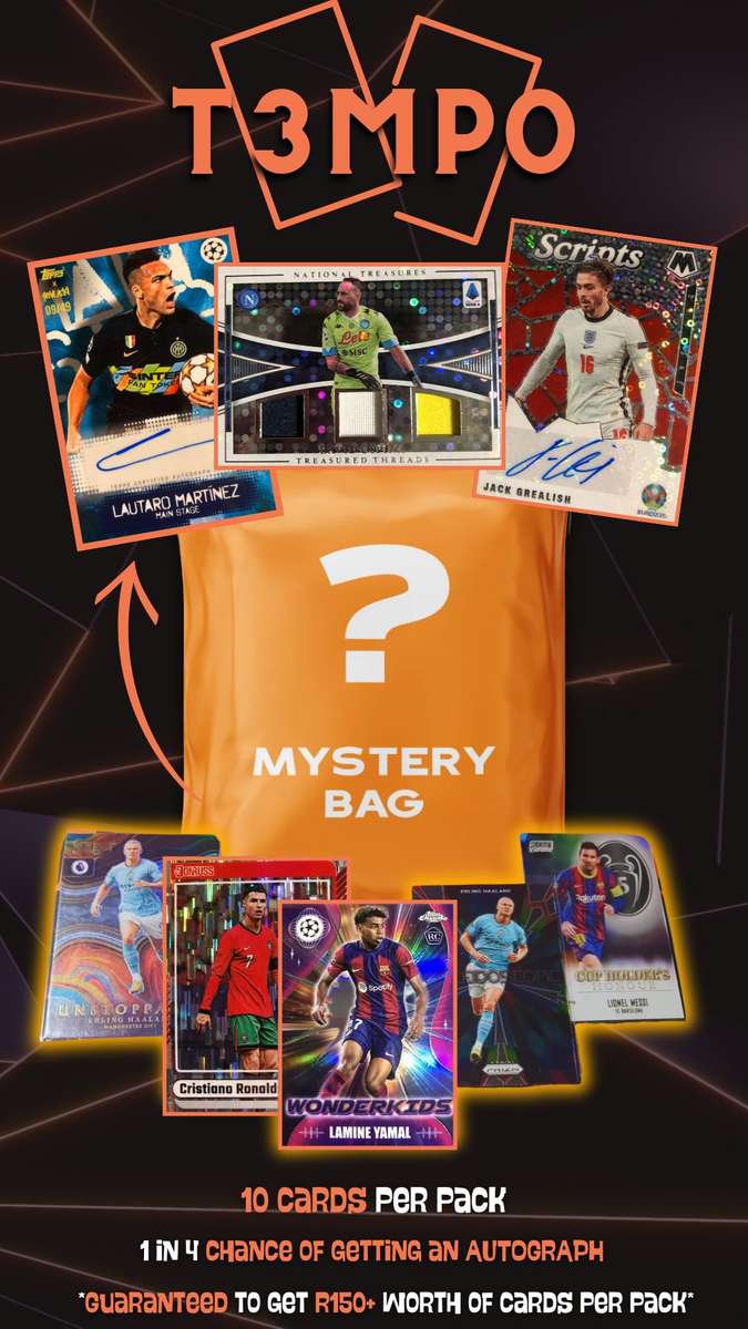 Soccer card Mystery pack  (Find valuable Autograph cards) 10 RARE cards INSIDE
