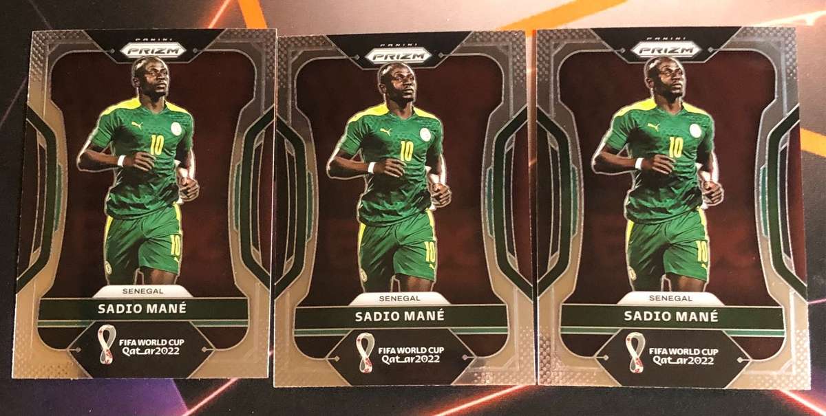 Sadio Mane Prizm World Cup 2022 Soccer trading card 