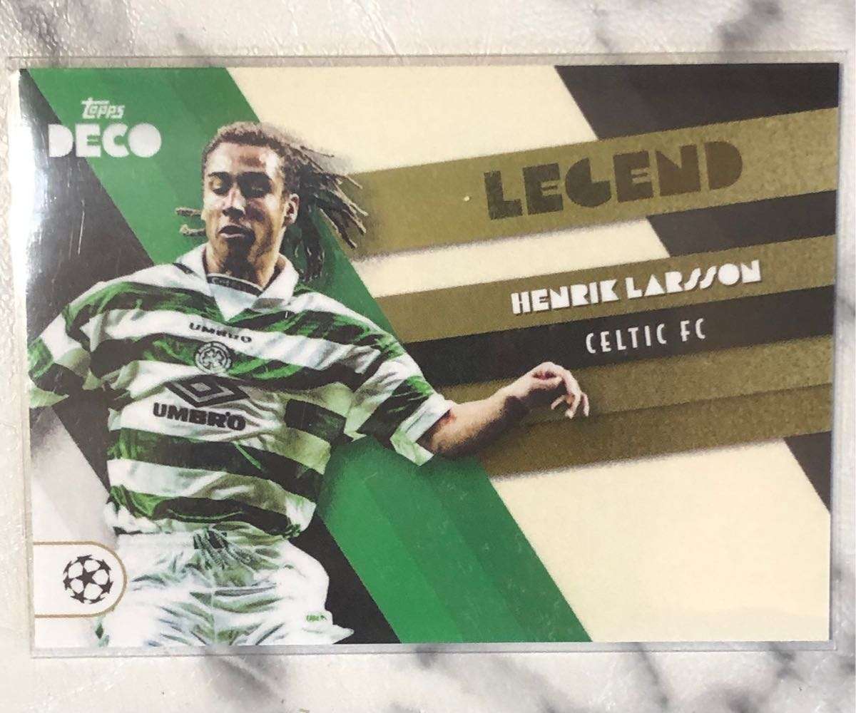 Henrik Larsson Celtic LEGEND Topps Deco 2022 Soccer trading card