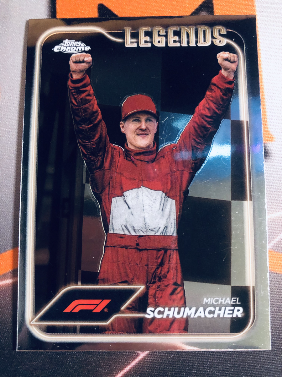 Michael Schumacher F1 Topps Chrome trading card