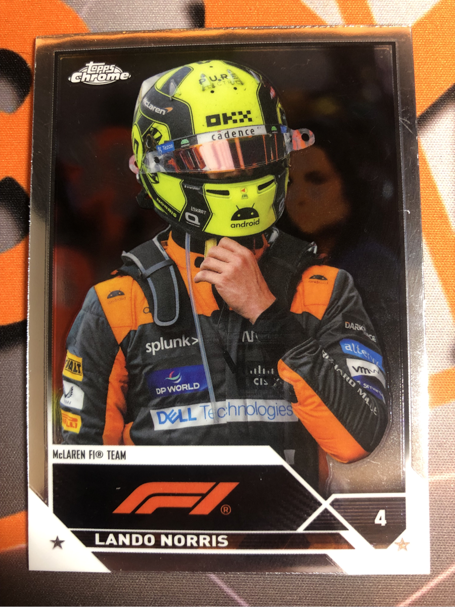 Lando Norris Formula One Topps Chrome F1 trading card 