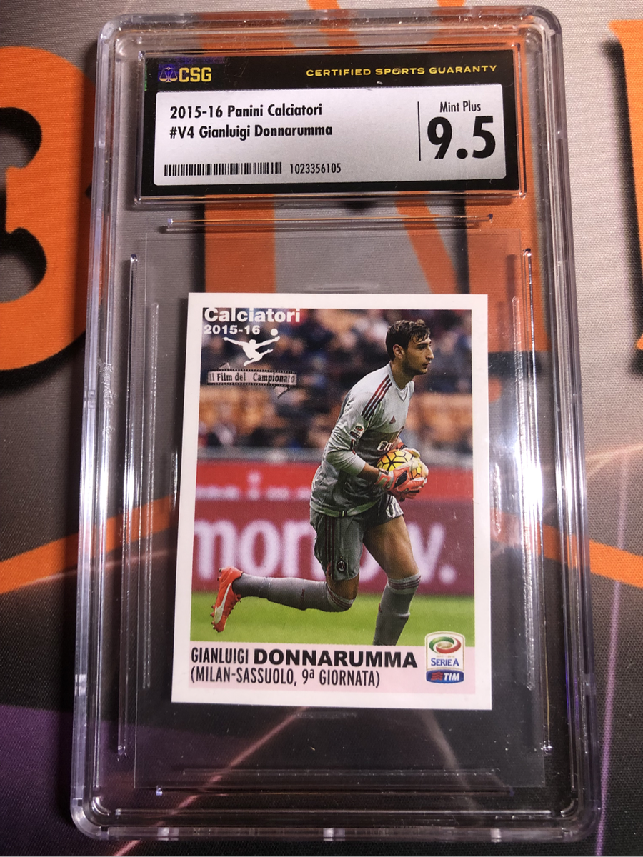Donnarumma 2015 ROOKIE sticker CGS 9.5 graded soccer trading card