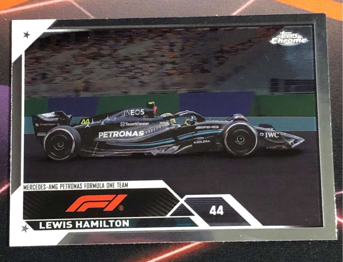 Lewis Hamilton BASE F1 Topps chrome 2023 Formula One trading card