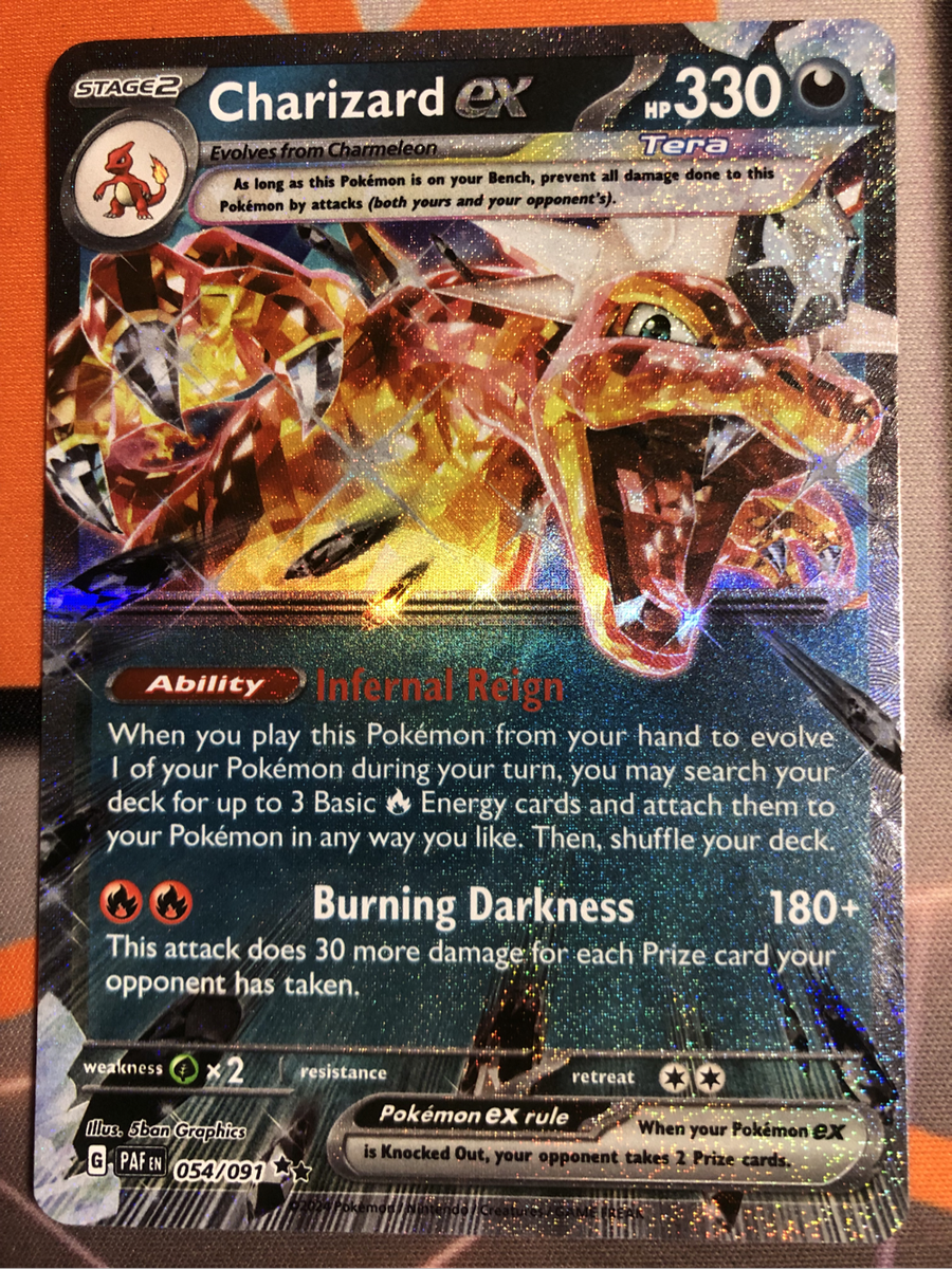 Charizard EX 054/091 Near Mint Pokemon trading card 