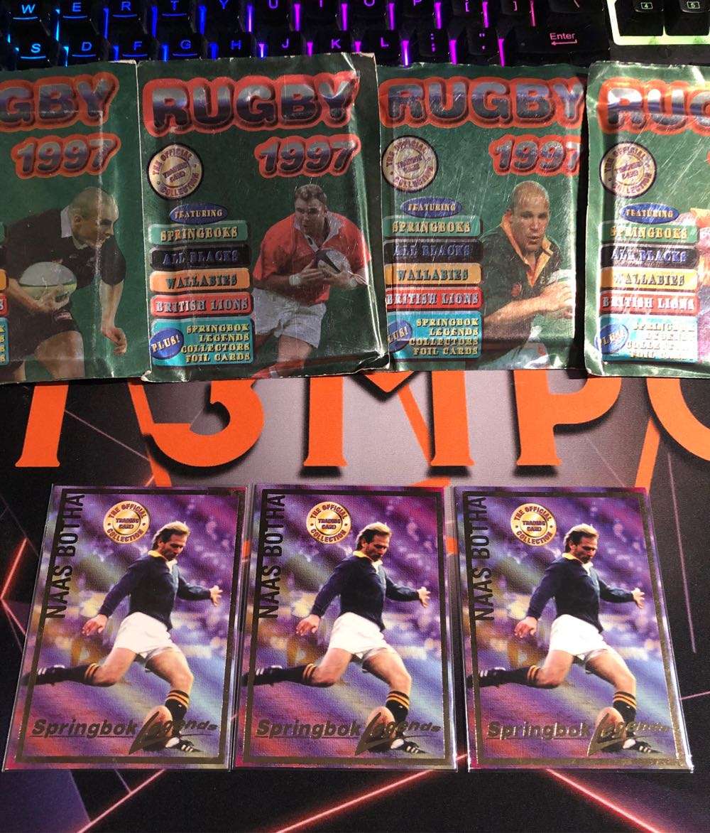 Naas Botha Springbok Legends 1997 Rugby trading card