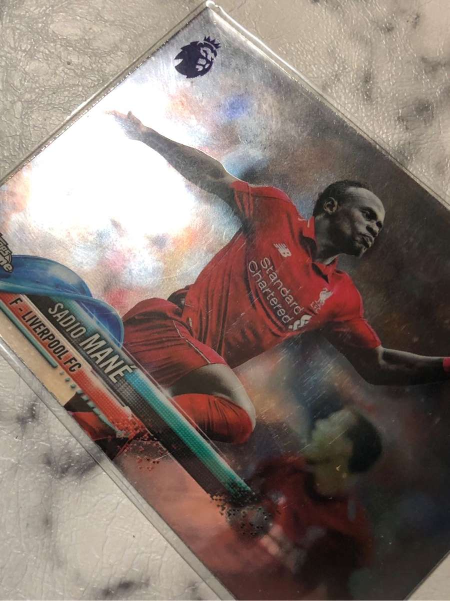 Sadio Mane EPL Topps Chrome 2019 soccer trading card
