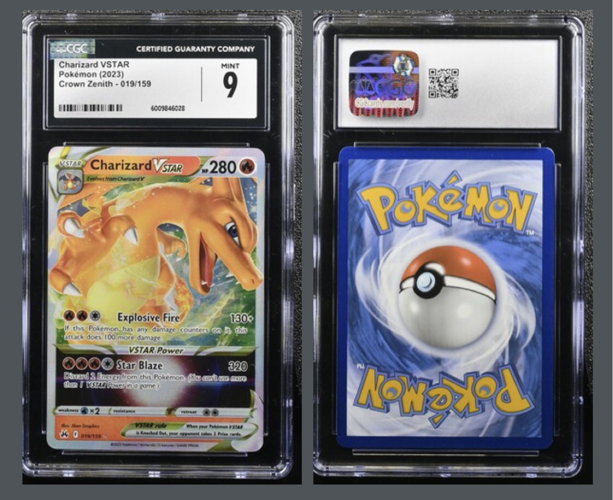 Charizard Vstar Graded CGC Mint 9 Pokemon trading card 