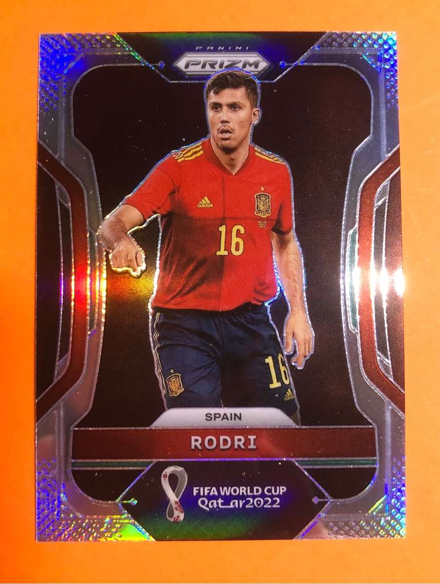 Rodri REFRACTOR Prizm World Cup 2022 Soccer trading card
