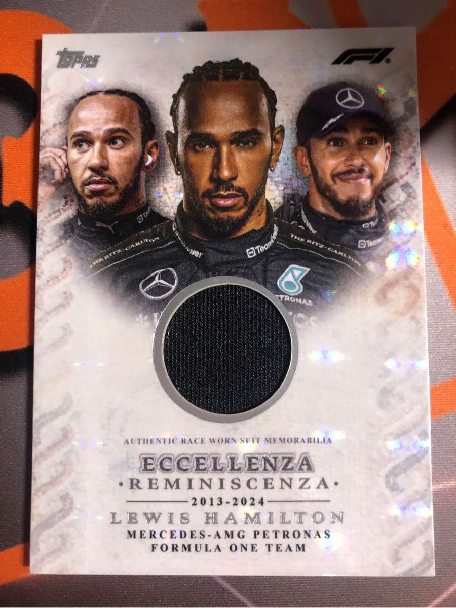 Lewis Hamilton Race worn patch F1 trading card