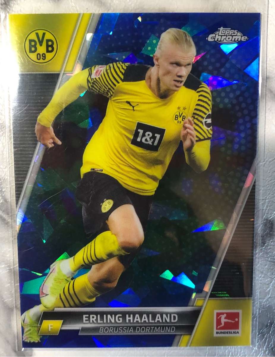 Erling Haaland SAPHIRE Bundesliga Topps 2022 soccer trading card