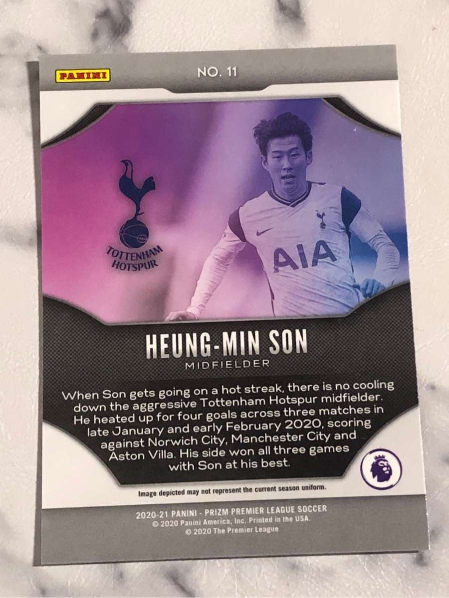 Heung-min Son PRIZM Fireworks 2020 Soccer trading card
