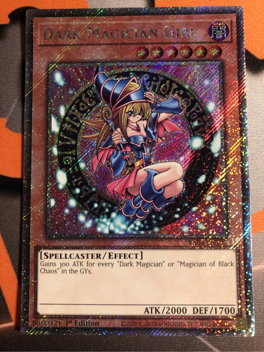 Dark Magician Girl 3rd Art RA04-EN107 Quarter Century Stampede Near Mint Yugioh Trading card