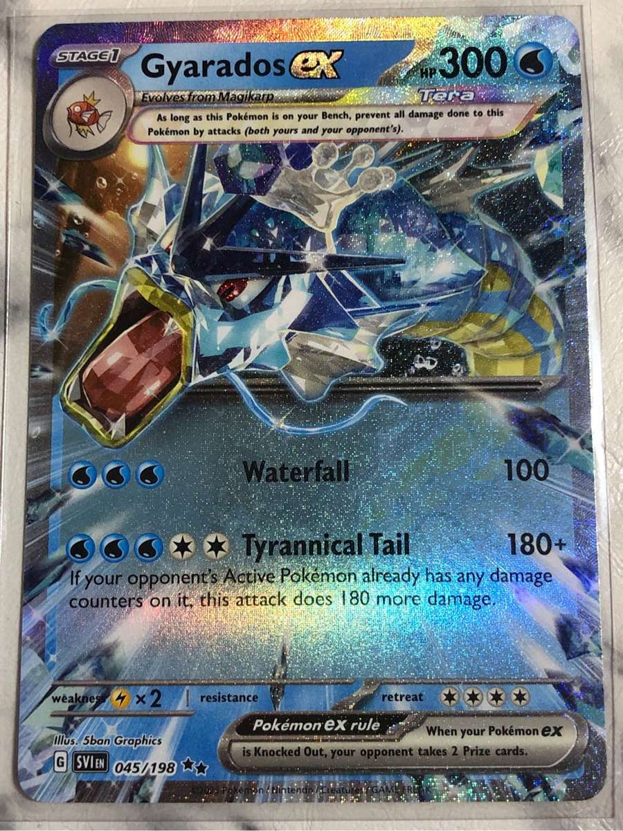 Gyarados 3 card BUNDLE including Gyarados EX Pokémon trading cards