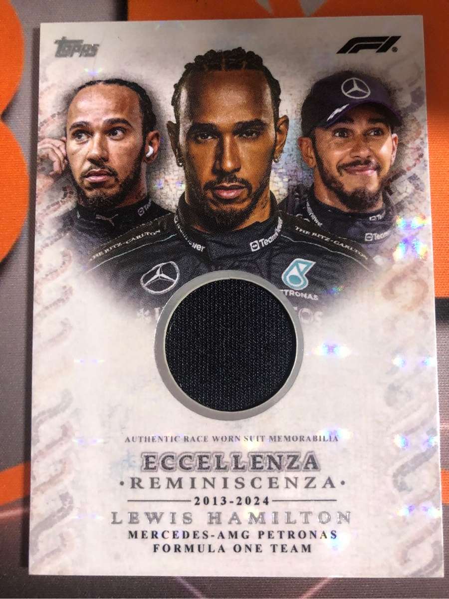 Lewis Hamilton Race worn patch F1 trading card