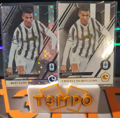Christiano Ronaldo Exclusive Circle Disco Variation H2 + 1 base Chronicles 2020-2021 *LOT OF 2*