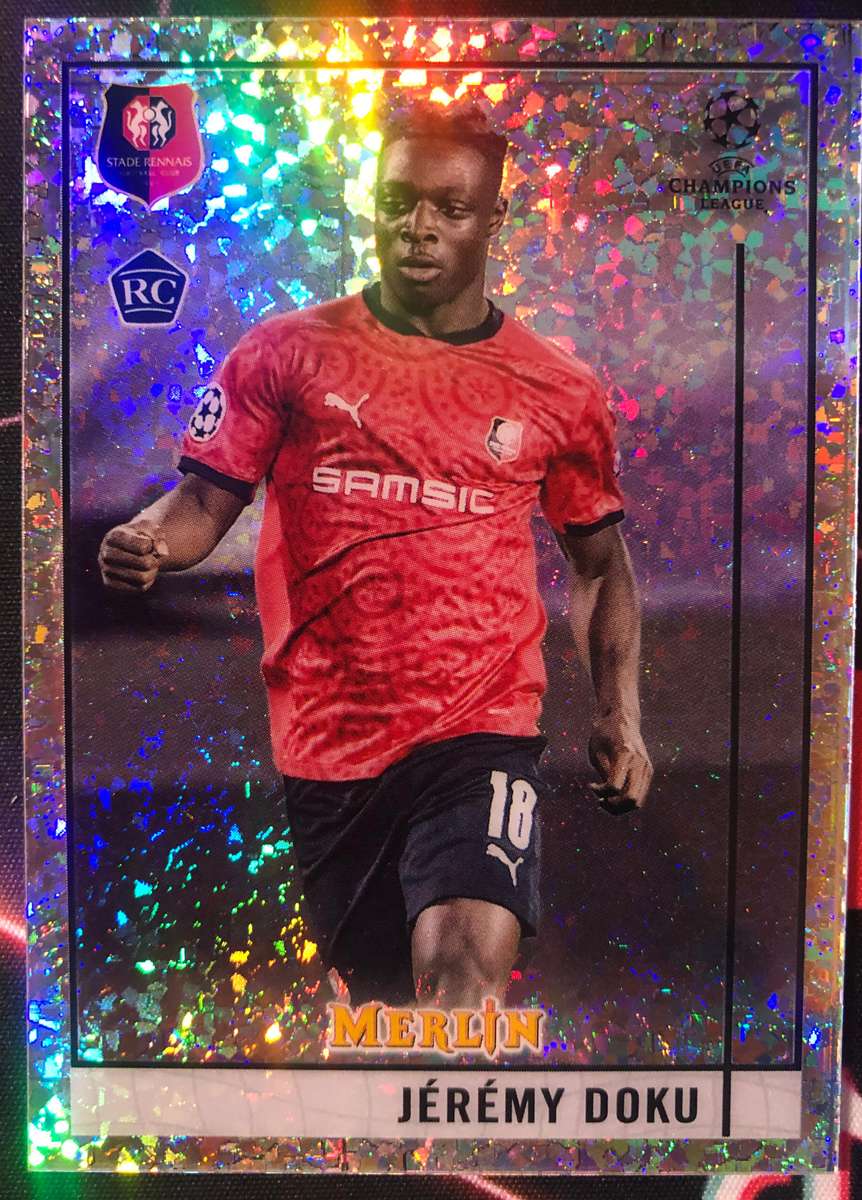 Jeremy Doku ROOKIE Topps Merlin 2020-2021 OUT OF 150