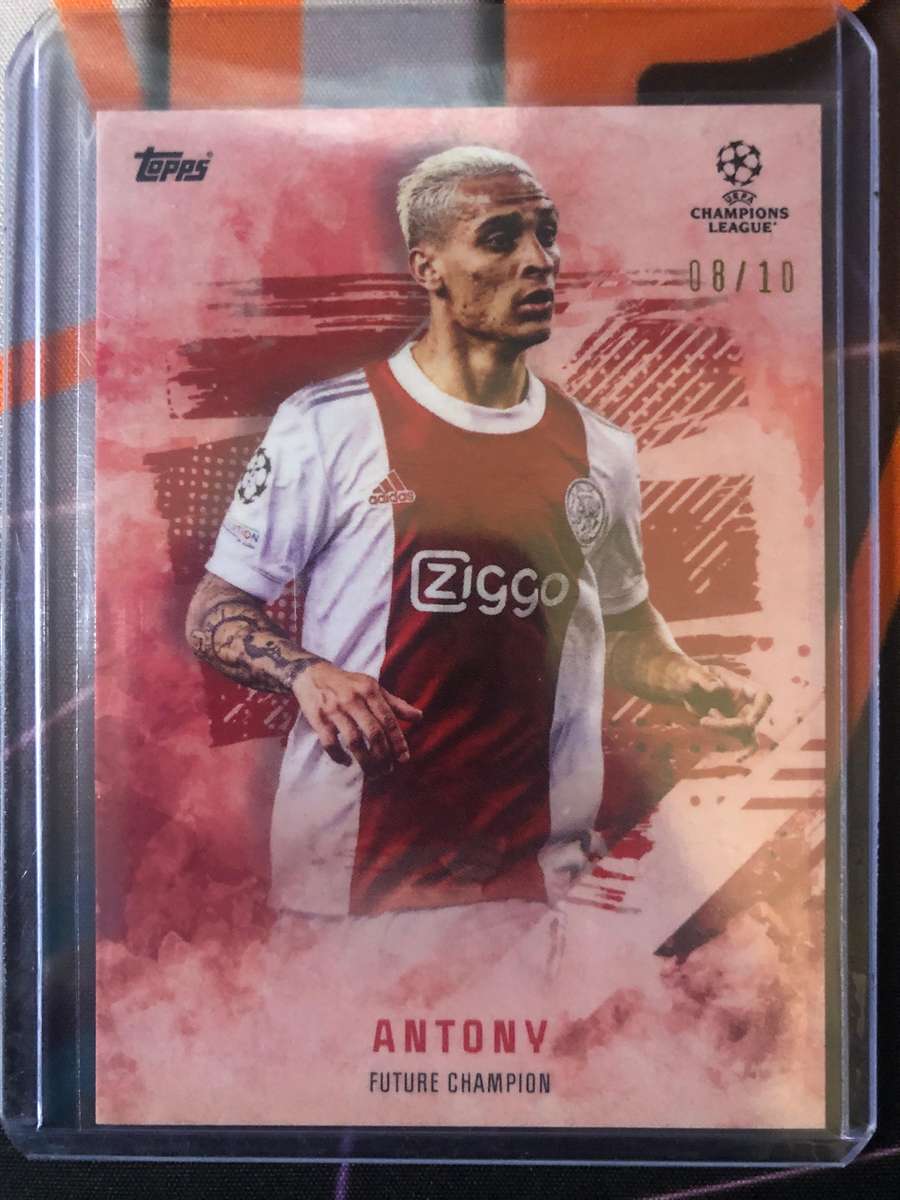 Antony NUMBERED OUT OF 10 |  FUTURE CHAMPIONS 2022 AJAX Amsterdam SOCCER TRADING CARD