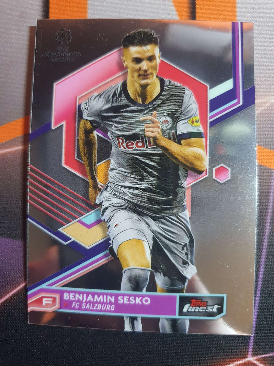 Benjamin Sesko Topps Finest 2023 Soccer trading card