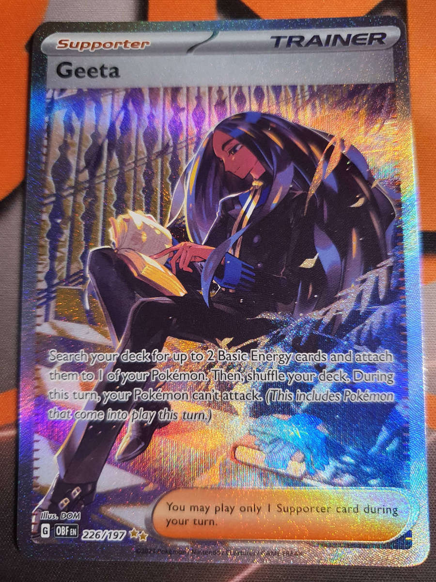 Geeta TRAINER Very RARE Near Mint Pokémon trading card