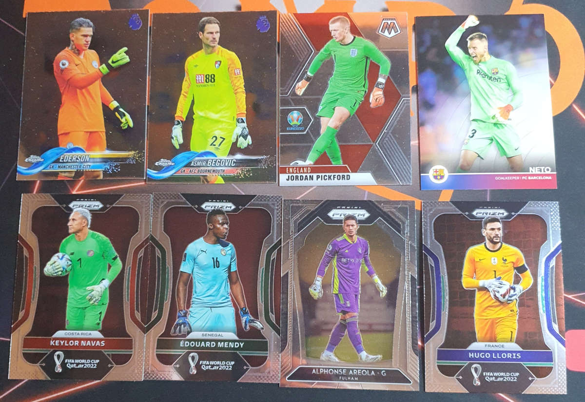 Rare Goalkeeper Discounted BUNDLE #2 of 8 soccer trading cards