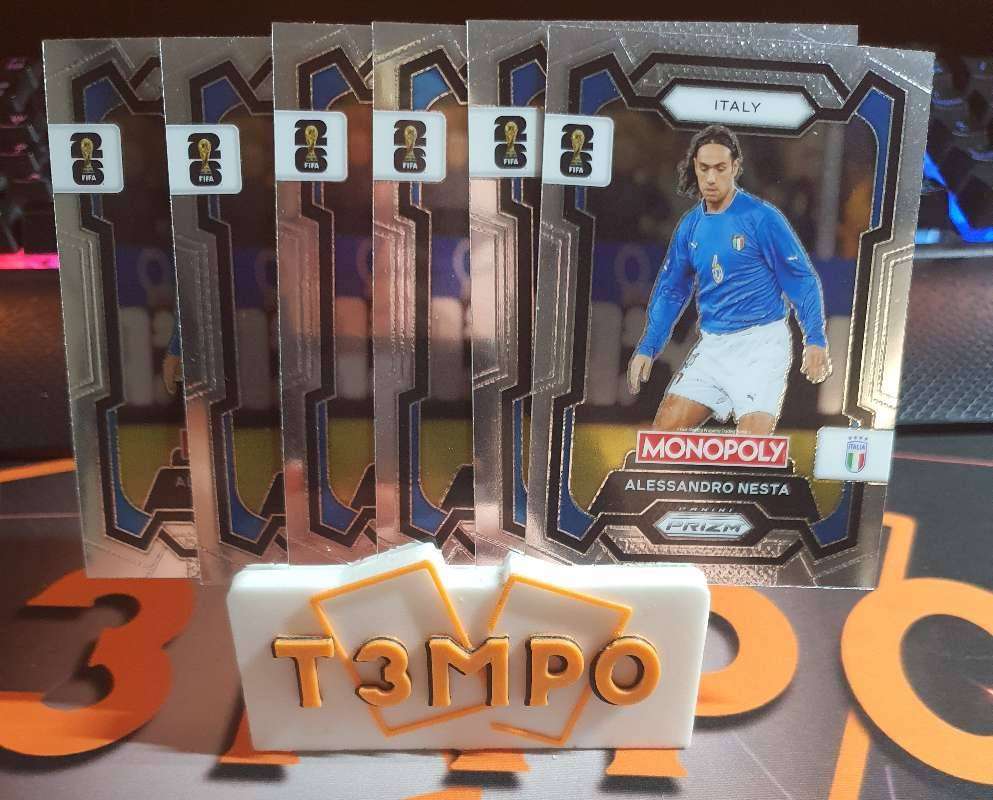 Alessandro Nesta PRIZM 2026 World Cup Monopoly soccer trading card