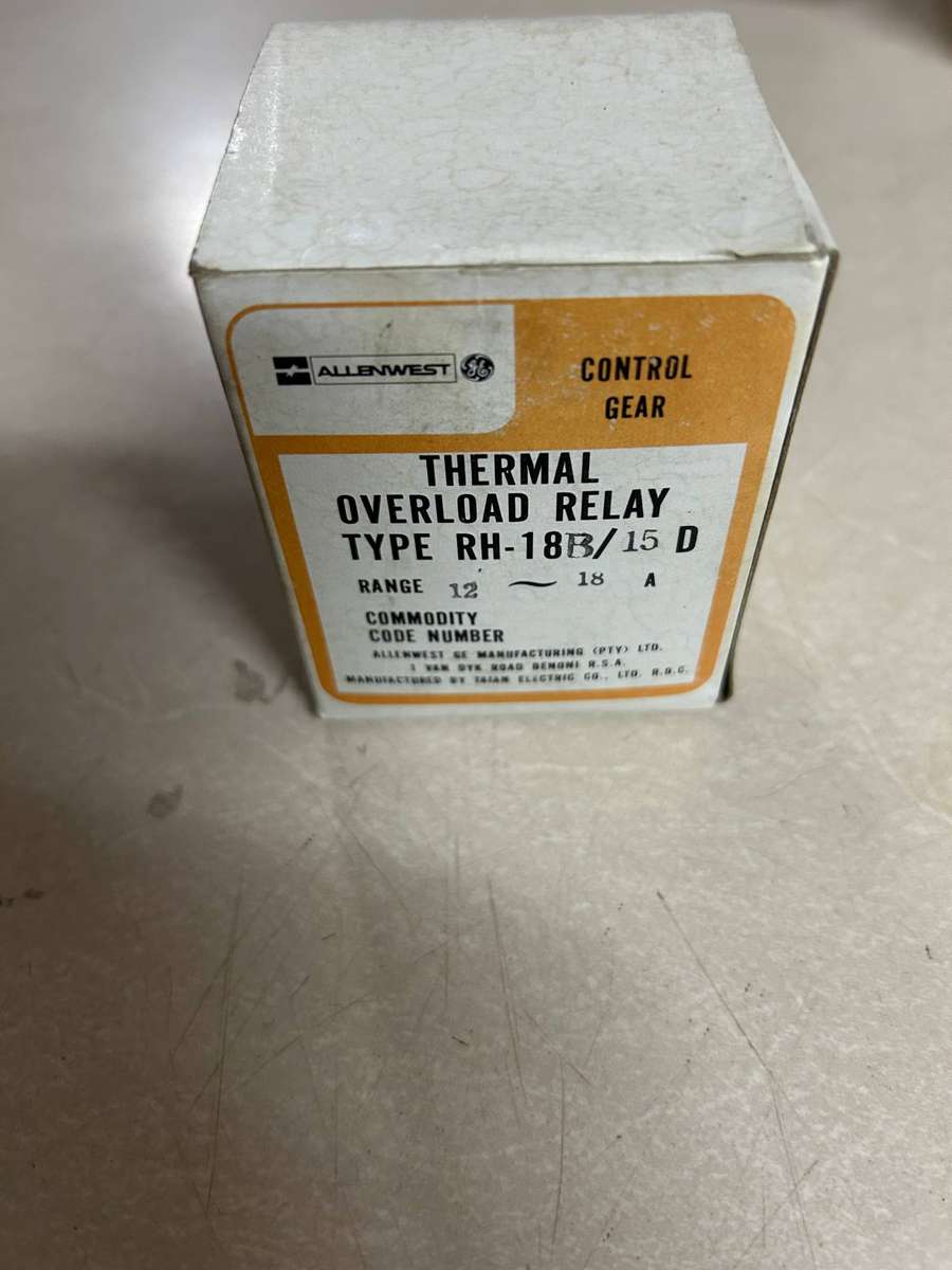 Thermal Overload Relay - Premium Protection: Allen West RH-18B/15D  - Never used items