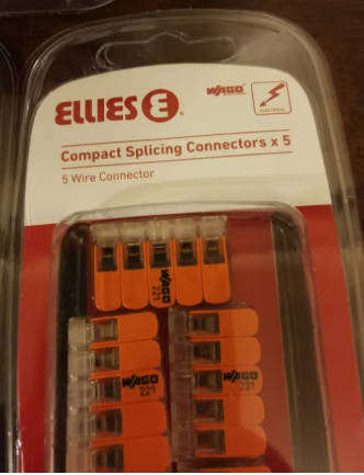Splicing Connector with Levers, 5-Wire, Transparent Housing - 5 per Pack