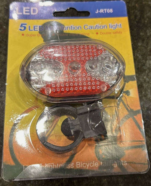5 LED Multi-Function Caution Bike Taillight