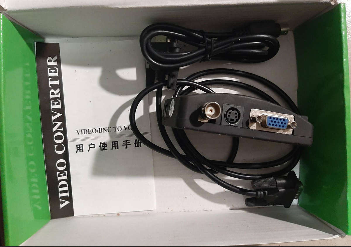BNC Video and S-VIDEO to VGA converter