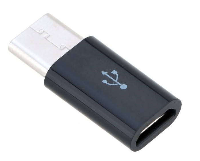 USB TYPE-C to Micro USB Adaptor - Black