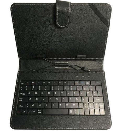 Voyager up to 7-inch Tablet PU Leather Case and Keyboard