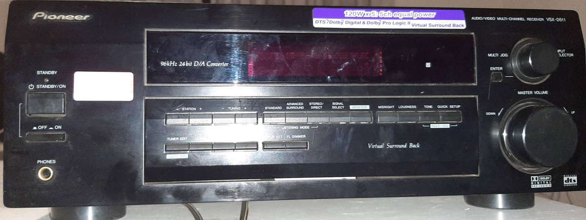 Pioneer VSX-D511 5.1 Channel AV Receiver Home Theatre Amplifier (Model: VSX-D511)