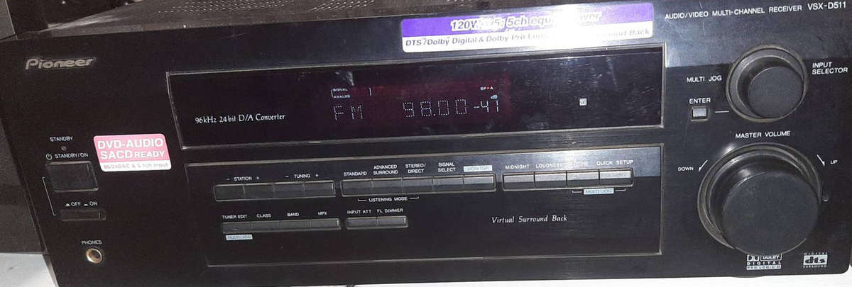 Pioneer VSX-D511 5.1 Channel AV Receiver Home Theatre Amplifier (Model: VSX-D511)