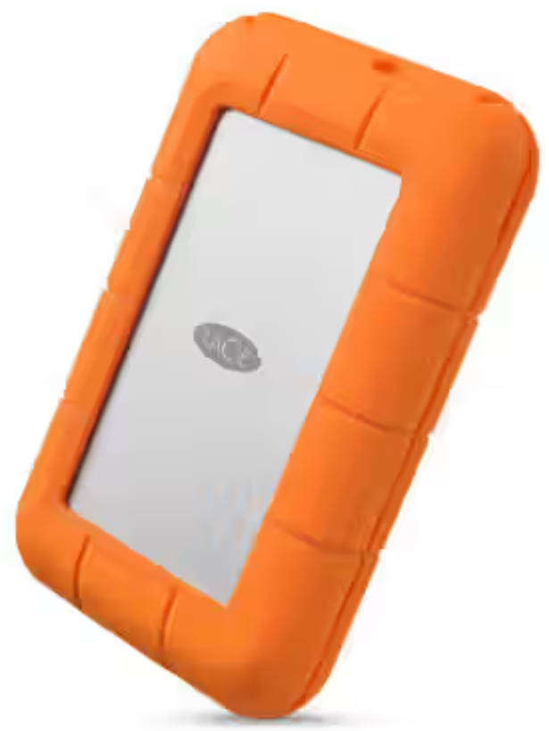 LaCie Rugged 2TB External Hard Drive: Thunderbolt and USB-C Connectivity