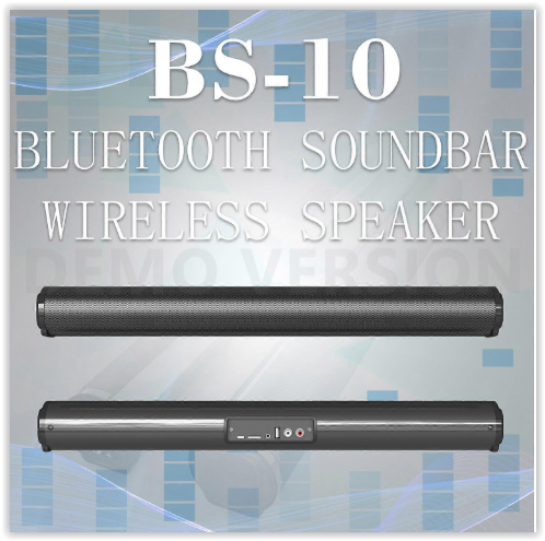 BS-10 Bluetooth 5.0 Speaker TV Soundbar with Remote Control(Black)