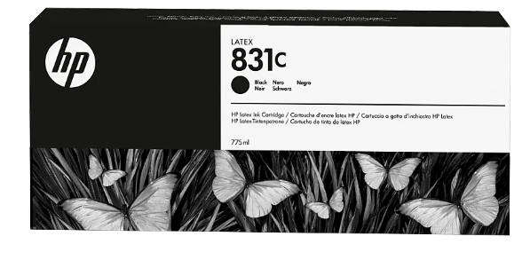 HP 831C 775-ml Latex Ink Cartridges - 4-Piece Specialty Pack (K / C / Lc / Lm)