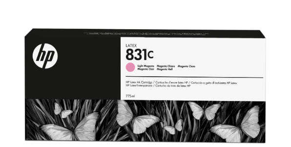 HP 831C 775-ml Latex Ink Cartridges - 4-Piece Specialty Pack (K / C / Lc / Lm)