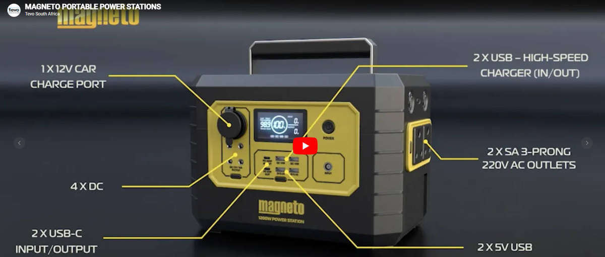 Magneto ESS1200 1200W Portable Power Station LCD Display Emergency Backup