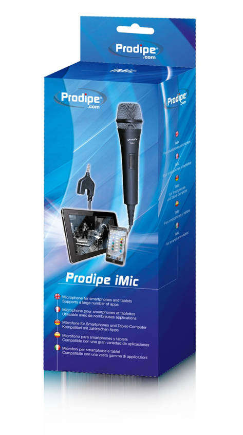 Prodipe iMic Handheld Vocal Microphone - Mobile Condenser Mic For Smartphones