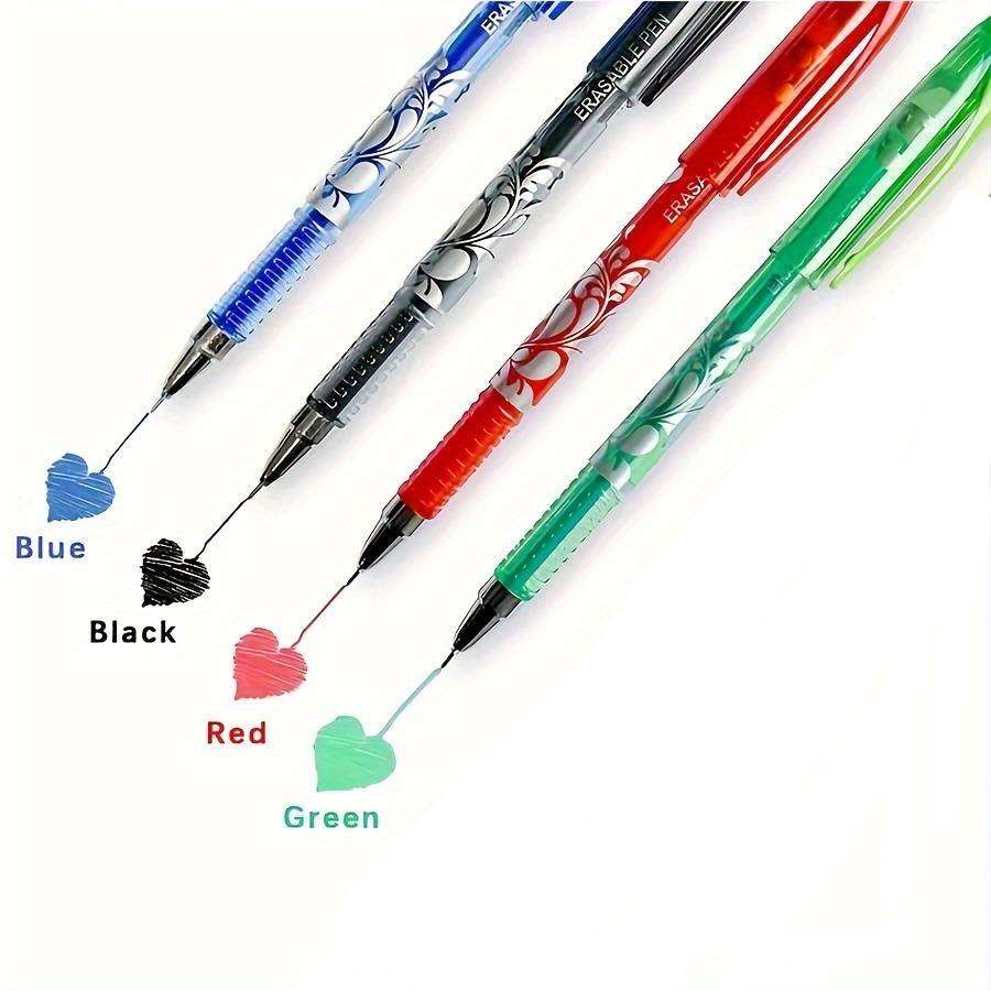 4-Pack Multicolor Erasable Gel Pens | Black, Blue, Green, Red | Limited Stock