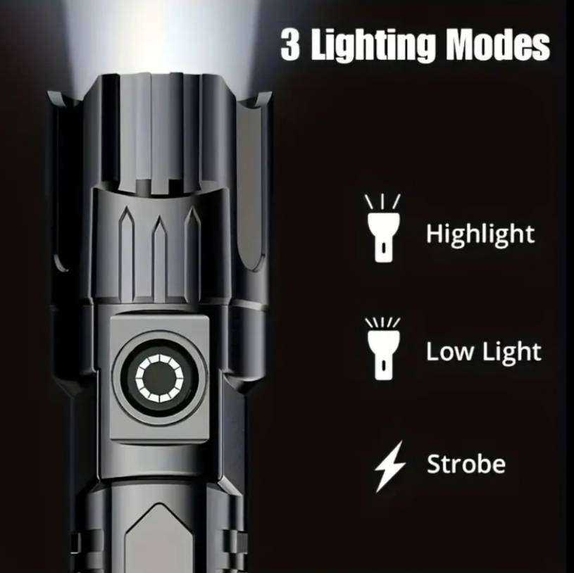 2x Anyice LED Flashlight  1200mAh Rechargeable Torch