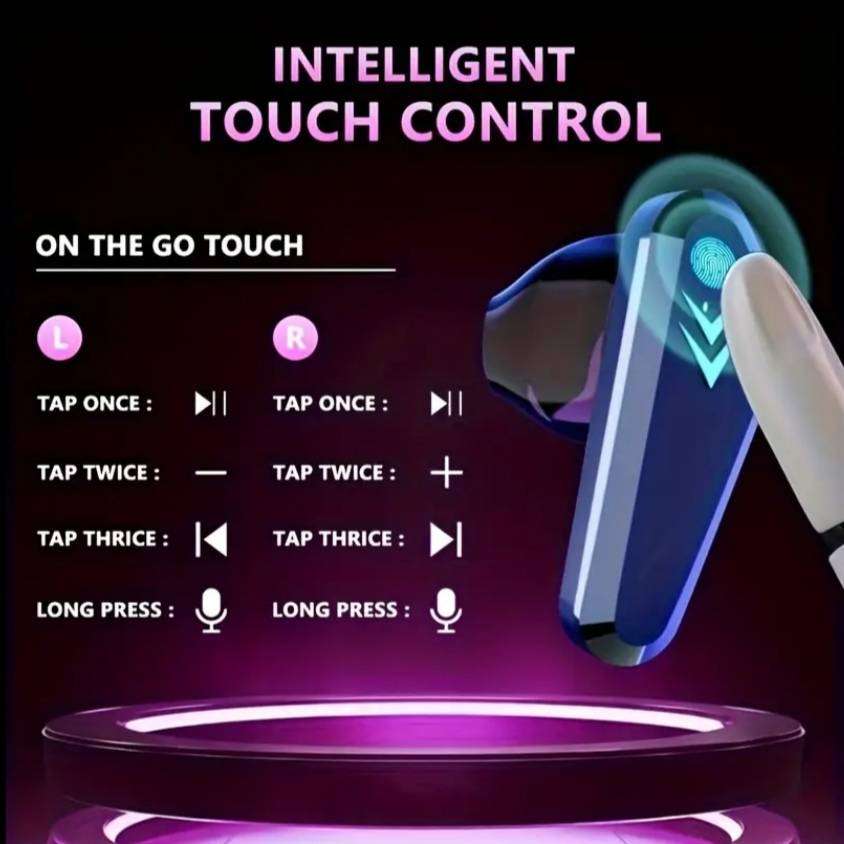 X15Pro Wireless Earbuds  Ultra-Low Latency Gaming & Entertainment with RGB Lights