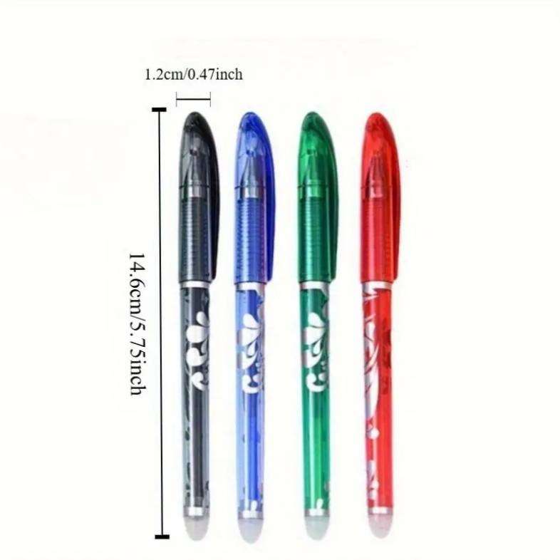 4-Pack Multicolor Erasable Gel Pens | Black, Blue, Green, Red | Limited Stock