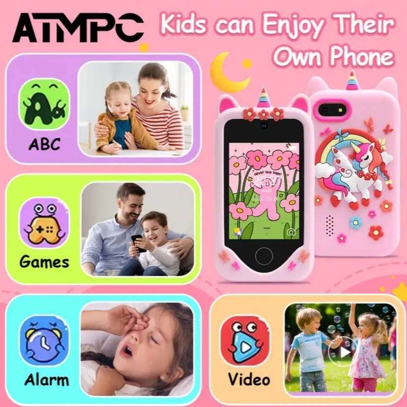 Dual Camera Educational Smart Touchscreen Device + 32GB Fun & Safe Mobile Learning for Kids - Pink