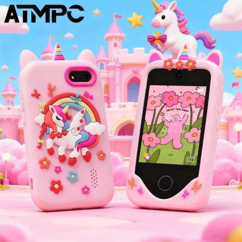 Dual Camera Educational Smart Touchscreen Device + 32GB Fun & Safe Mobile Learning for Kids - Pink