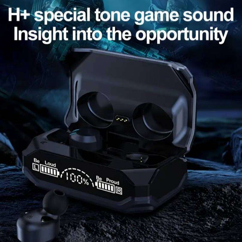 BRIAME Mechanical Wireless Gaming Earbuds With RGB Lights | Bluetooth 5.2